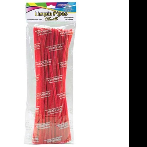 LIMPIAPIPAS BOL. C100 PZ. ROJO PASCUA C.100